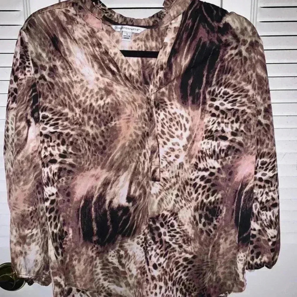 Counterparts Women’s Small Animal Print Blouse - Picture 1 of 2